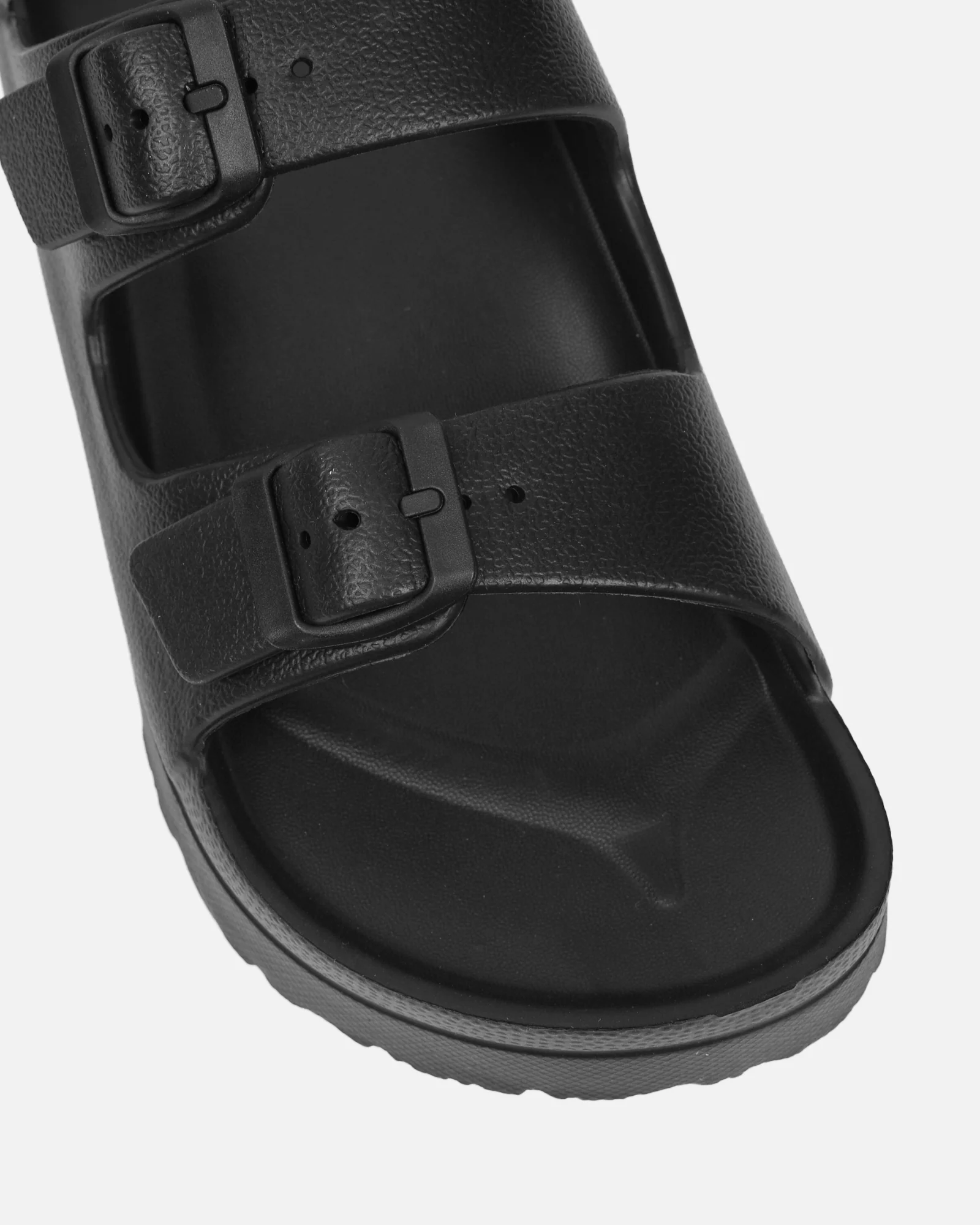 Tropix Black Double Strap Slide Sandals - Image 4