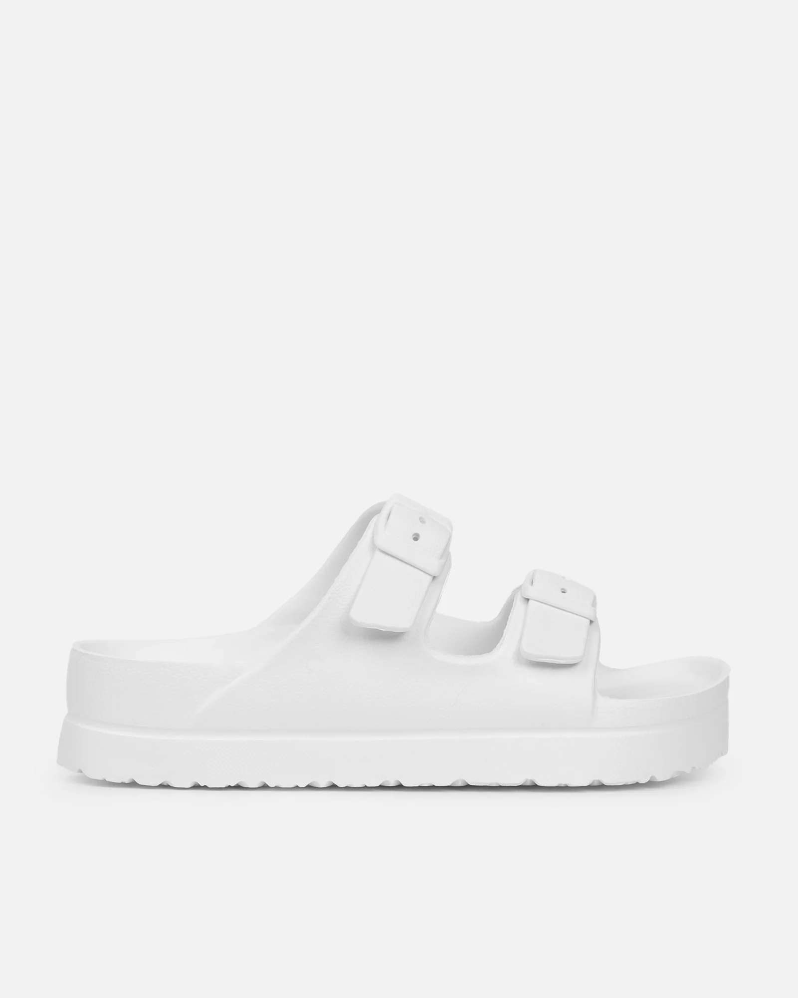 Tropix White Double Strap Slide Sandals - Image 2