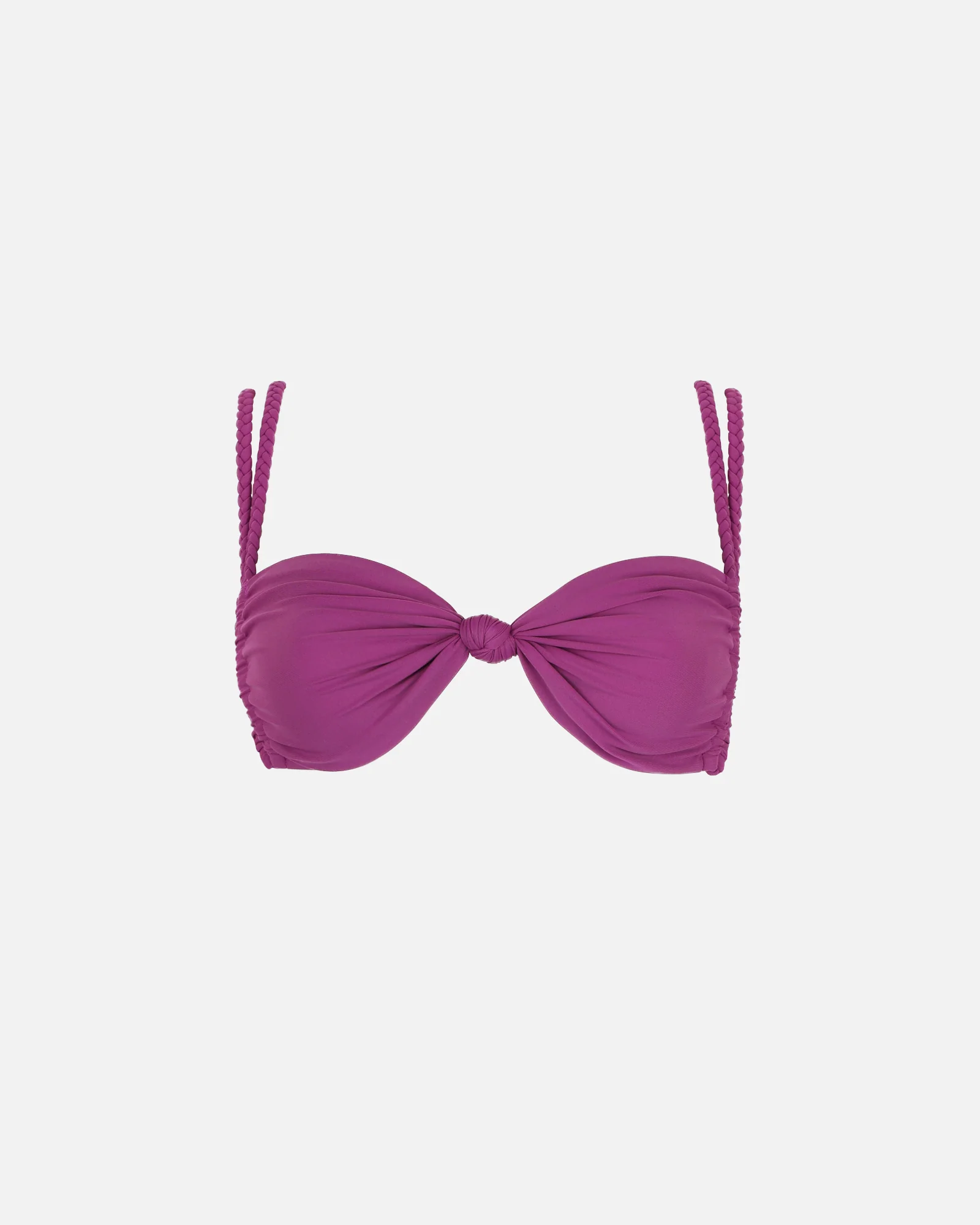 Vino Purple Braided Knot Detail Bikini Top - Image 5