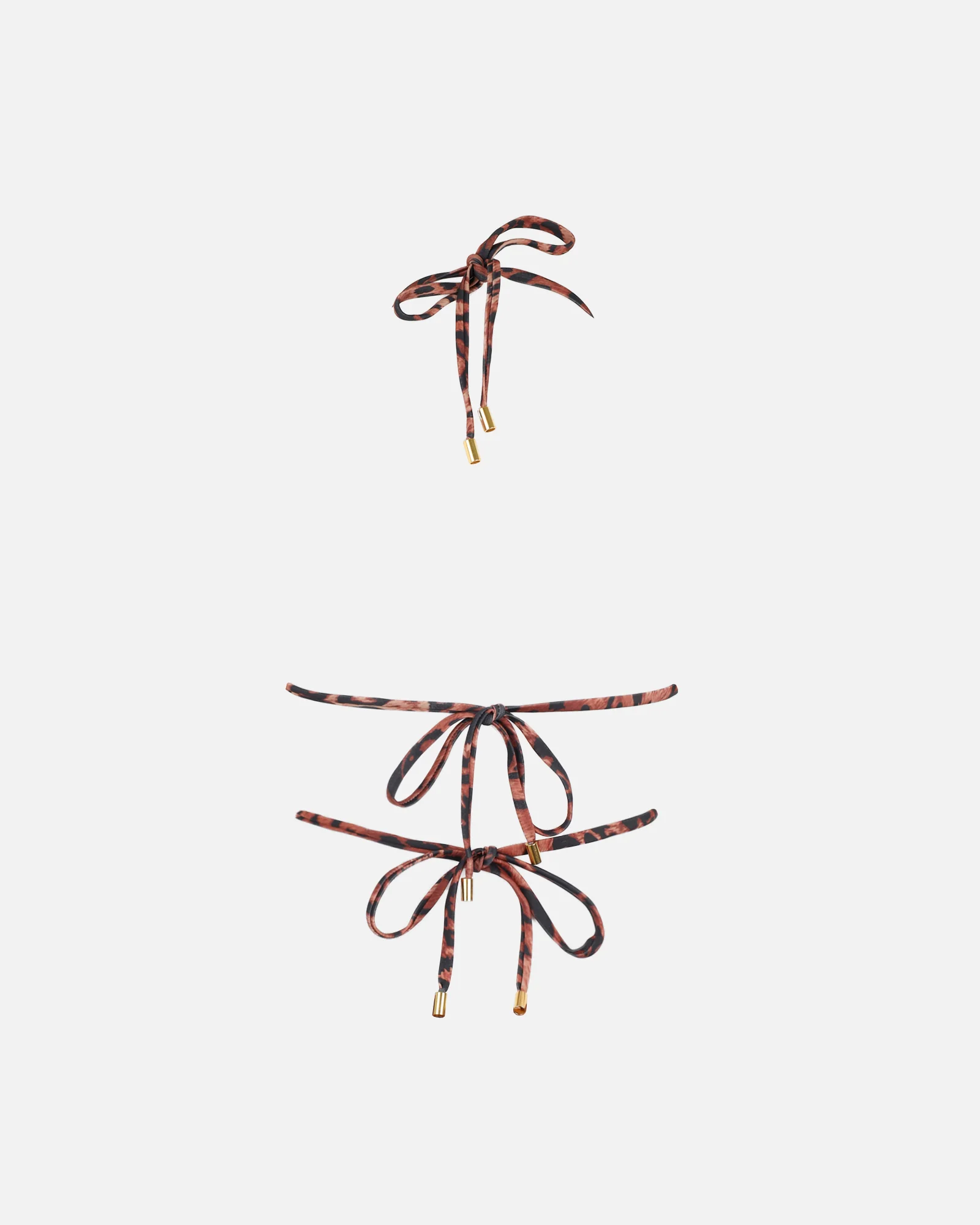 Zahra Leopard Print Trim Bikini Top - Image 6